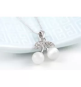 Кулон на цепочке Rozi PD-11400A в форме вишенок