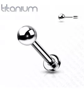 Титановая серьга лабрет (безрезьбовой пирсинг) Pirslab ITL01 для уха, трагуса, хеликса, губ