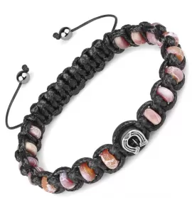 Браслет Шамбала Everiot Select LNS-2286 из агата с подковой