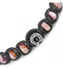 Браслет Шамбала Everiot Select LNS-2286 из агата с подковой