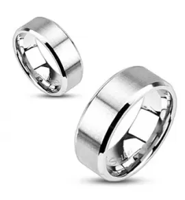 Кольцо из стали Spikes R-M0018 матовое обручальное, шириной 4, 6 и 8 мм