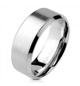Кольцо из стали Spikes R-M0018 матовое обручальное, шириной 4, 6 и 8 мм