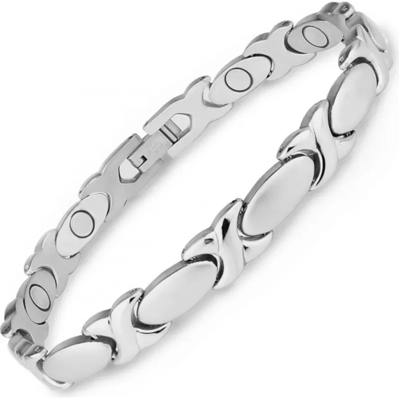 Магнитный браслет мужской Magnetana KBM-210355 с овальными вставками