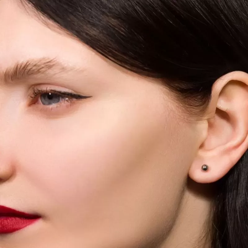 Набор 3 пары серег-гвоздиков (пусеты) из титана TATIC SET-T23ER03 в форме шариков 3, 4, 5 мм