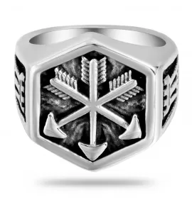Мужской перстень из стали RSS-7145-ST