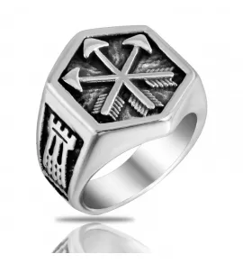 Мужской перстень из стали RSS-7145-ST