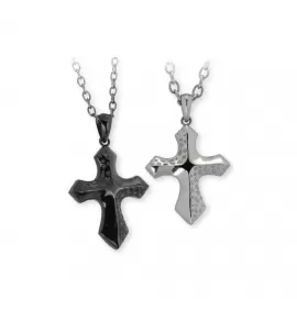 Мужской крест из стали Everiot AAB-1020PSS