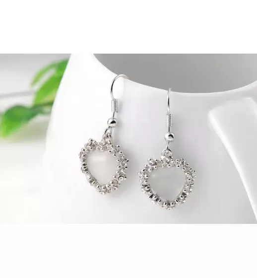 Серьги ROZI RR-37320A с подвеской в форме сердца