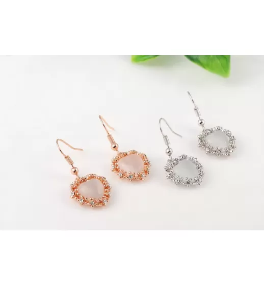 Серьги ROZI RR-37320A с подвеской в форме сердца