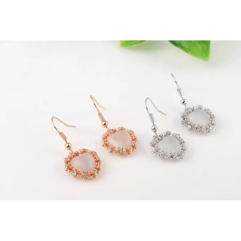 Серьги ROZI RR-37320A с подвеской в форме сердца