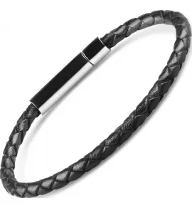 Набор браслетов из кожи и гематита Everiot Select LNS-7005 с пластиной для гравировки