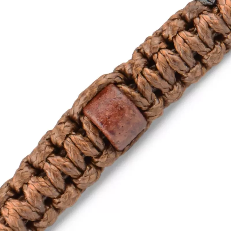 Бордовый браслет в стиле Шамбала Everiot Select LNS-2011 из керамических бусин