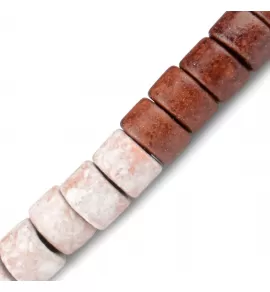 Бордовый браслет в стиле Шамбала Everiot Select LNS-2011 из керамических бусин