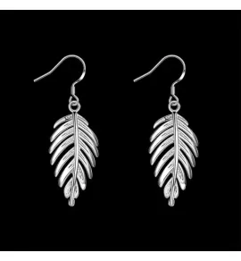 Серьги-подвески SPE-XP-14280 в форме листочка