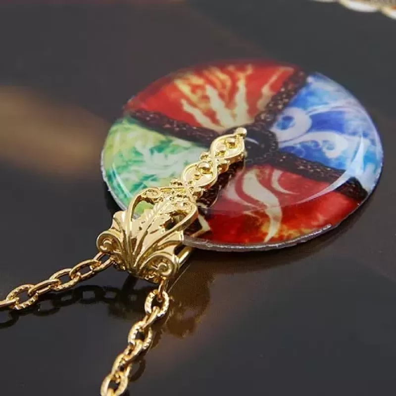 Кулон с цепочкой DS-71423 с ярким рисунком