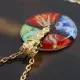Кулон с цепочкой DS-71423 с ярким рисунком