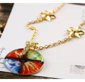 Кулон с цепочкой DS-71423 с ярким рисунком