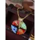 Кулон с цепочкой DS-71423 с ярким рисунком