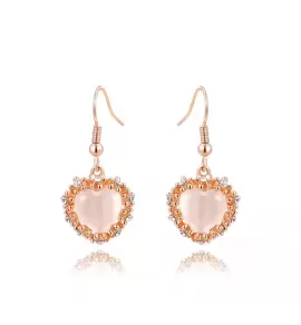 Серьги ROZI RR-37320B с подвеской в форме сердца