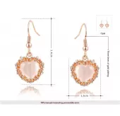 Серьги ROZI RR-37320B с подвеской в форме сердца