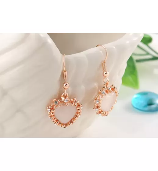 Серьги ROZI RR-37320B с подвеской в форме сердца