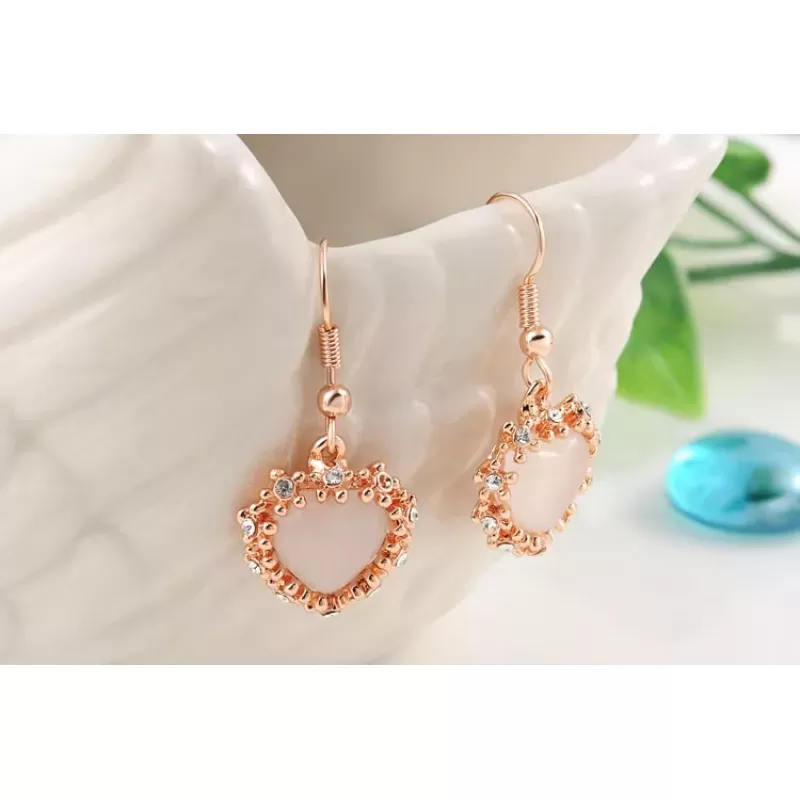Серьги ROZI RR-37320B с подвеской в форме сердца