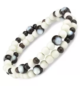 Браслет в два оборота из дерева на резинке Everiot Select LNS-3105