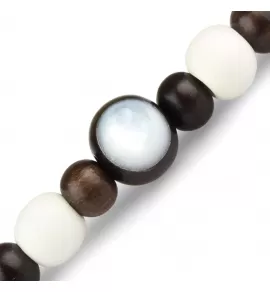 Браслет в два оборота из дерева на резинке Everiot Select LNS-3105