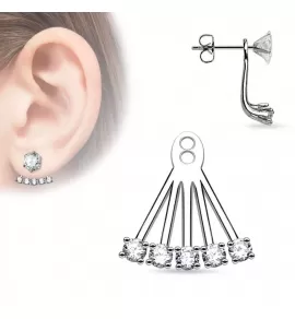 Подвеска для сережек TATIC ED-07-C с фианитами