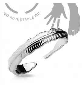 Безразмерное незамкнутое кольцо для пальцев ног/на фалангу TATIC R-A17519-ST в виде пера