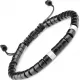 Черный браслет в стиле Шамбала Everiot Select LNS-2012 из керамических бусин