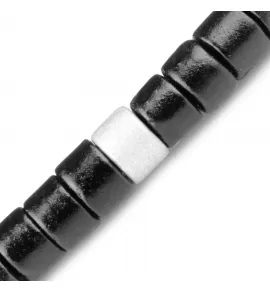 Черный браслет в стиле Шамбала Everiot Select LNS-2012 из керамических бусин