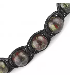 Браслет Everiot Select LNS-2267 Шамбала из яшмы с символом "ОМ"