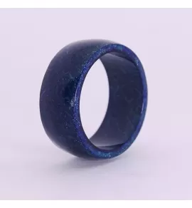 Светящееся кольцо Lonti glow Blue Malachite, 8 мм