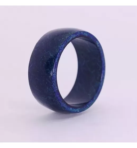 Светящееся кольцо Lonti glow Blue Malachite, 8 мм