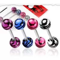 Набор из 4 штанг для пирсинга языка PiercedFish VB-007