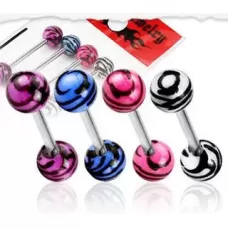 Набор из 4 штанг для пирсинга языка PiercedFish VB-007