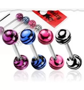 Набор из 4 штанг для пирсинга языка PiercedFish VB-007