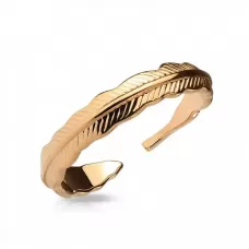 Безразмерное незамкнутое кольцо для пальцев ног/на фалангу TATIC R-A17519-RD с узором пера