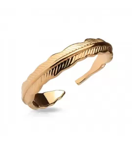 Безразмерное незамкнутое кольцо для пальцев ног/на фалангу TATIC R-A17519-RD с узором пера