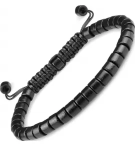 Черный браслет в стиле Шамбала Everiot Select LNS-2013 из греческой керамики