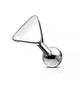 Серьга микроштанга для пирсинга уха PiercedFish JA02-ST из стали