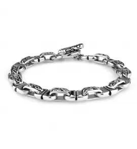 Мужской браслет-цепь из стали Everiot SB-MJ-15269 с орнаментом