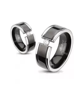 Титановое кольцо Spikes NP-R-TM-3164 с фианитом