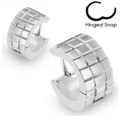 Серебристые серьги-кольца из стали TATIC SE0319