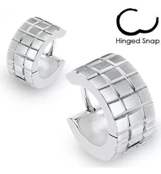Серебристые серьги-кольца из стали TATIC SE0319