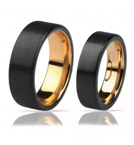 Черное кольцо из карбида вольфрама INFY RTG-4500