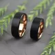 Черное кольцо из карбида вольфрама INFY RTG-4500