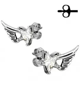 Серьги-гвоздики TATIC SSEM-136 с крыльями