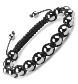 Набор из трех браслетов Everiot Select LNS-7001 из гематита и кожи